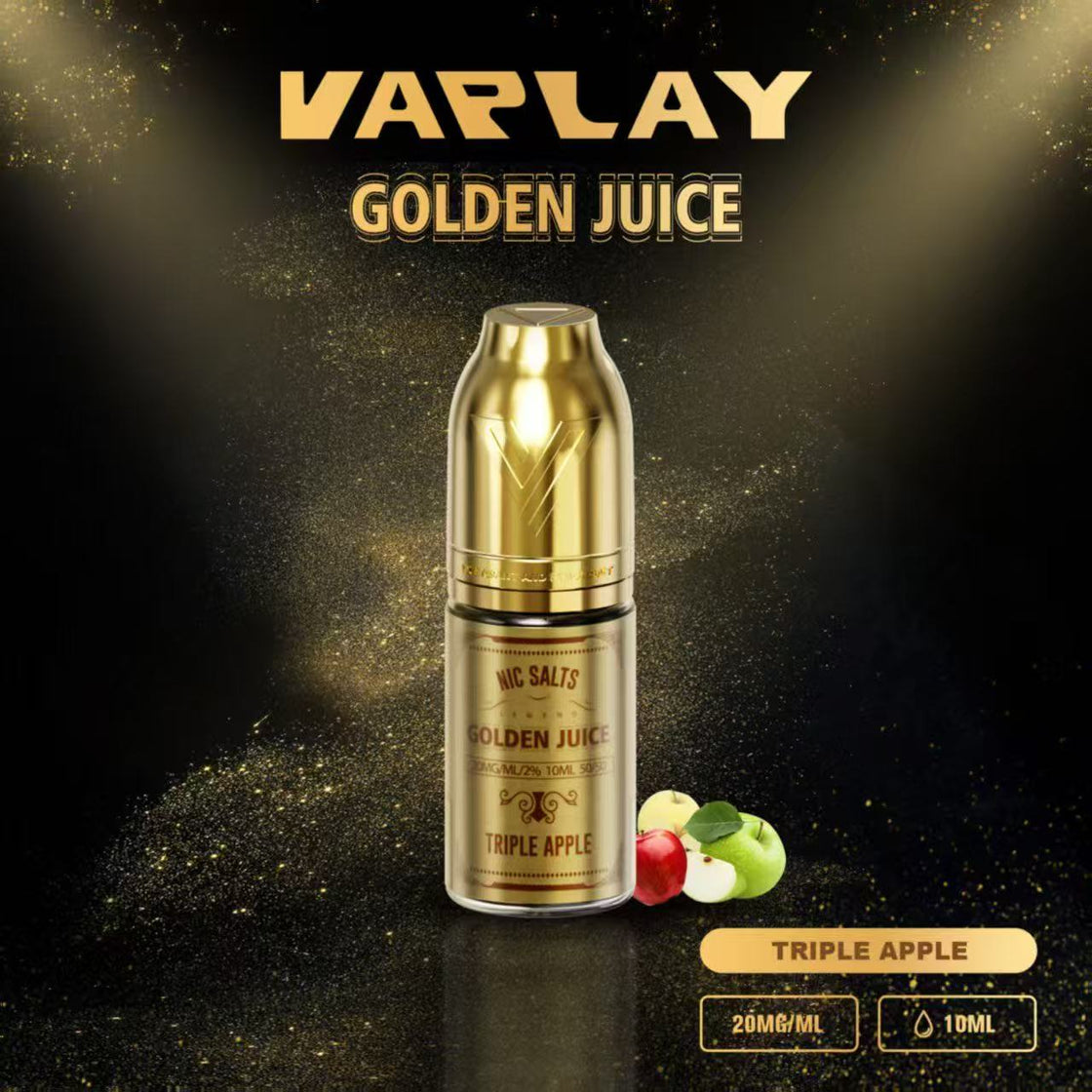 VAPLAY Golden Juice Nic Salt -10mg&20mg - 10 Pack