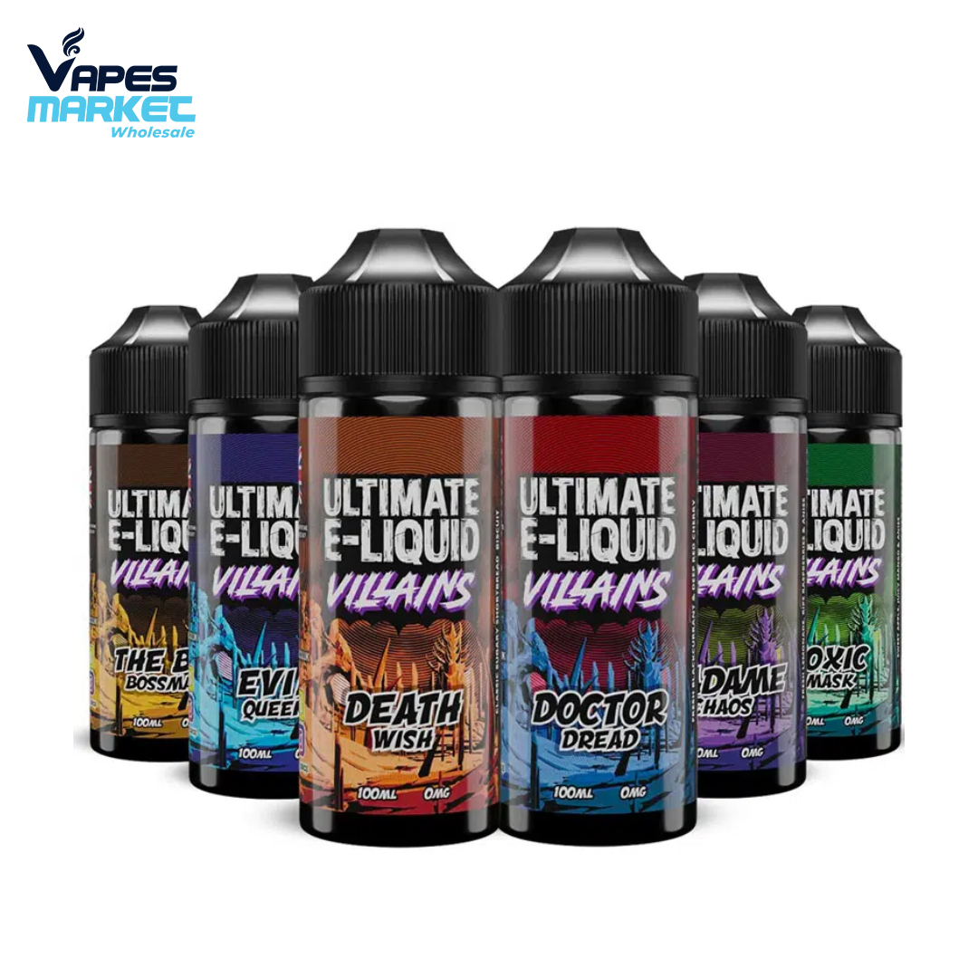 Ultimate E-Liquid Villains 10ML Nic Salt (Pack Of 10)