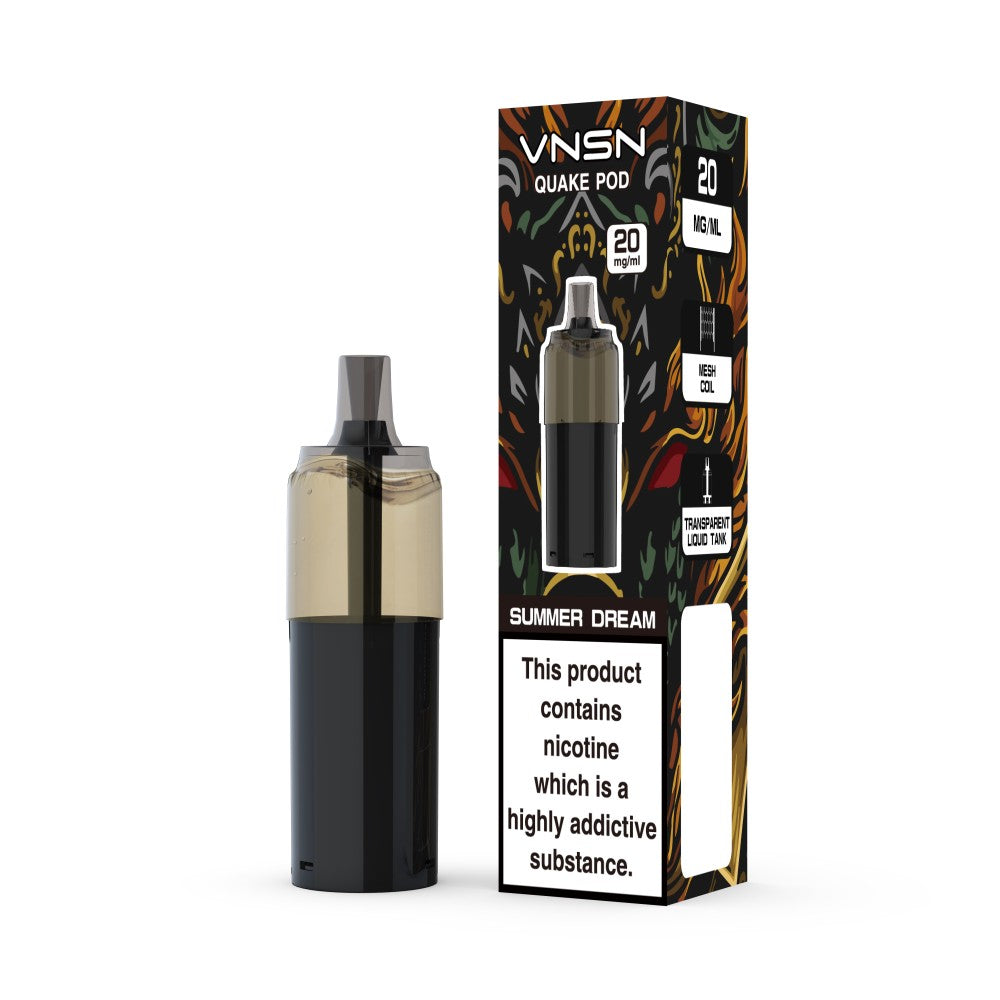 VNSN Quake 10000 Prefilled Replacement Pods Box of 5