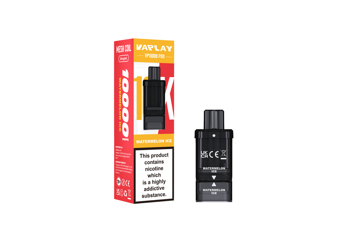 VAPLAY VP10000 Replacement Pods - 20m- 5 Pack