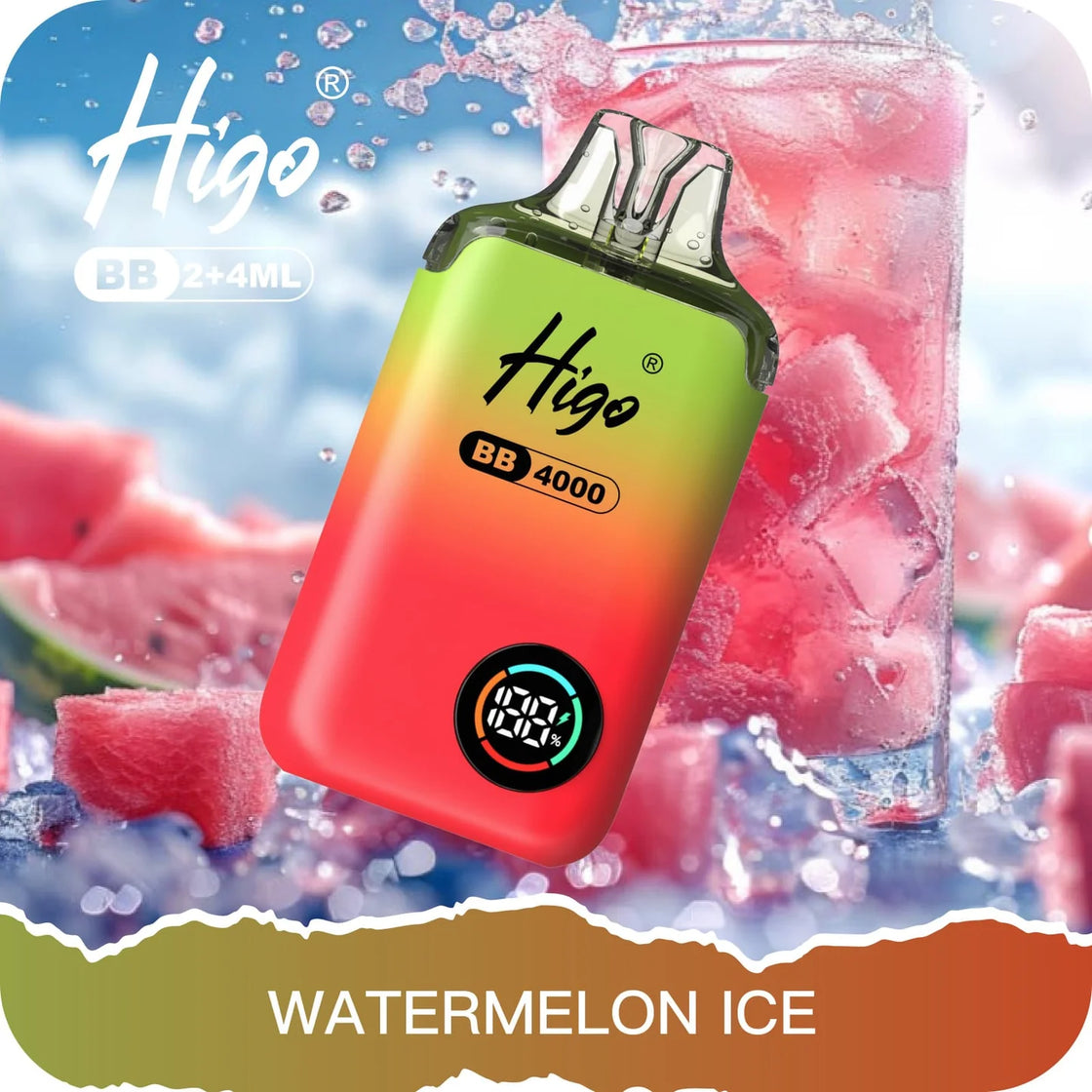 Higo BB4000 Kit (Box of 10) - Watermelon Ice