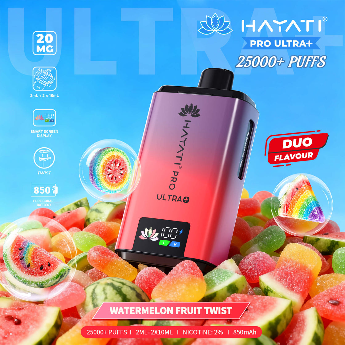 Hayati Pro Ultra Plus 25000 Box of 5 Prefilled Pod Vape Kit