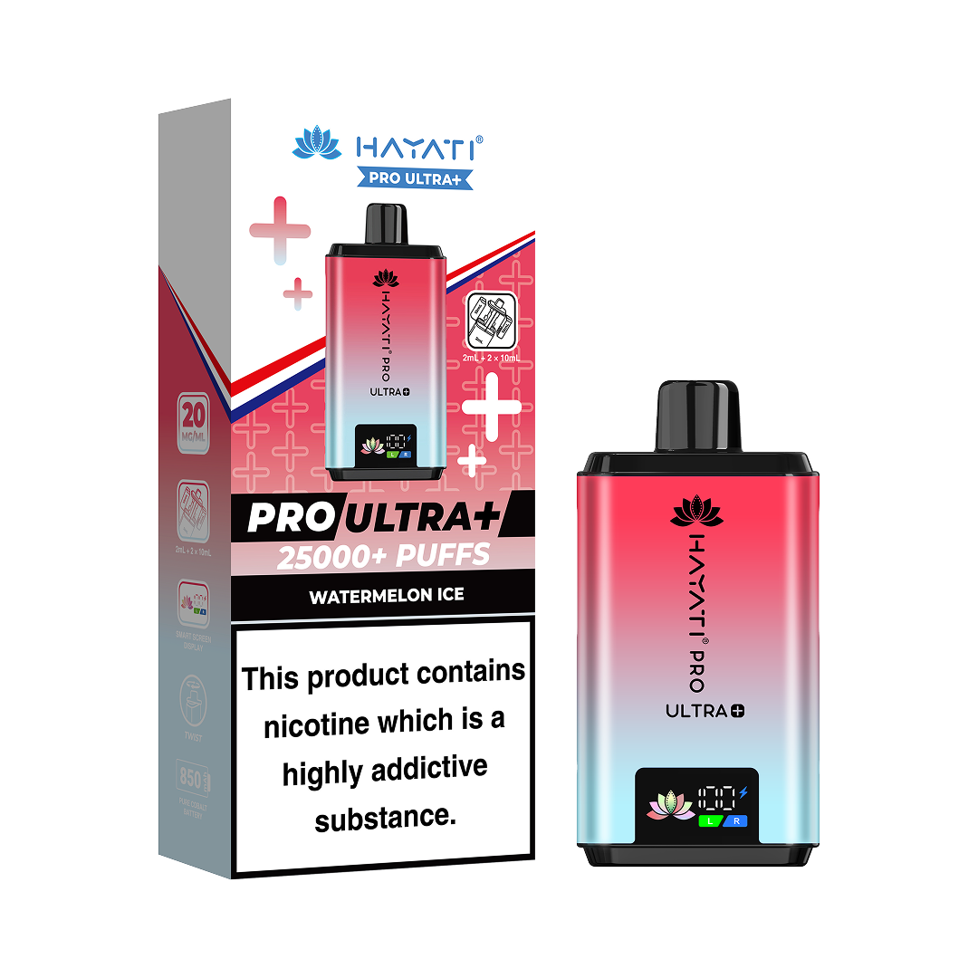 Hayati Pro Ultra Plus 25000 Box of 5 Prefilled Pod Vape Kit