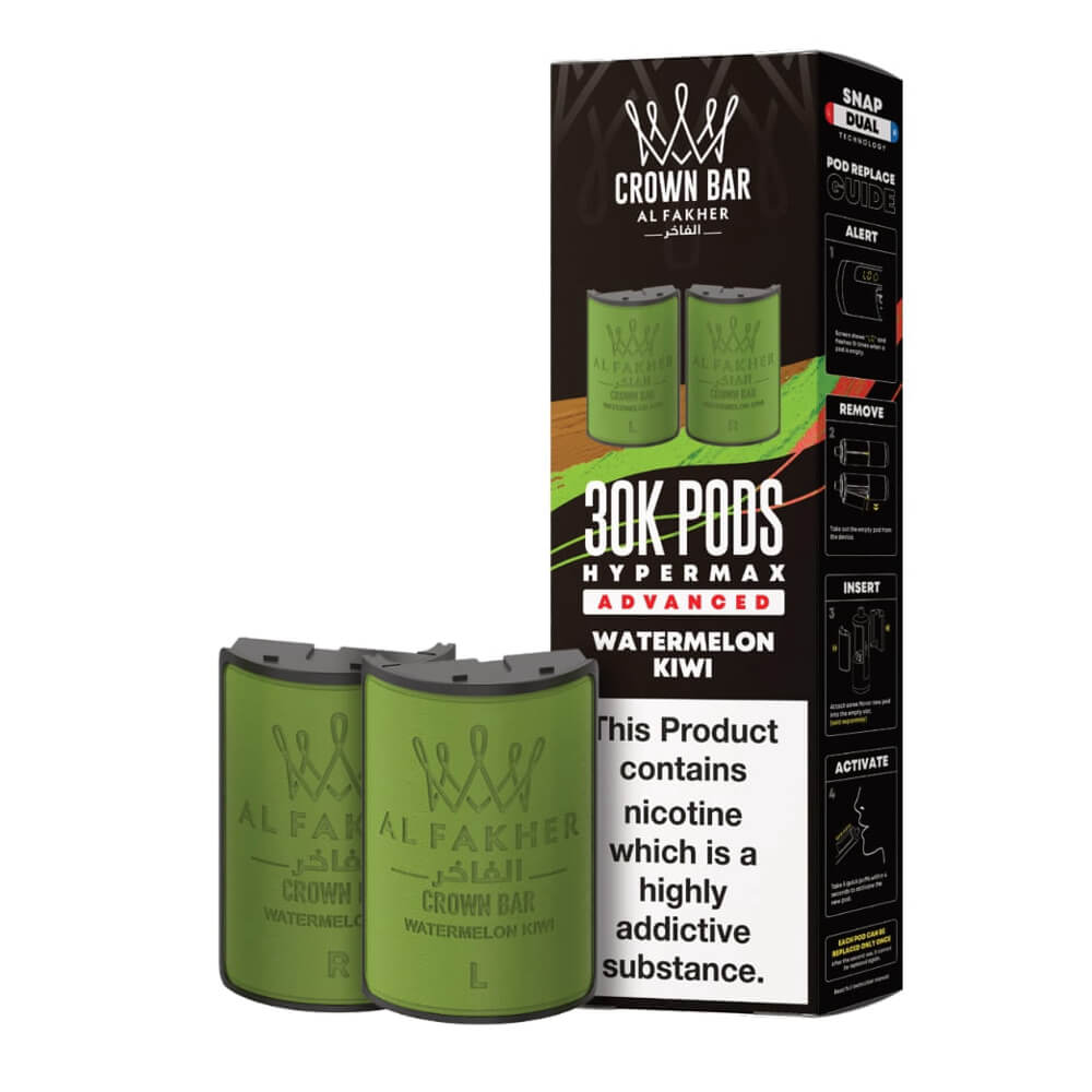 Al Fakher Crown Bar 30K Hypermax Prefilled Pods (Box of 5)