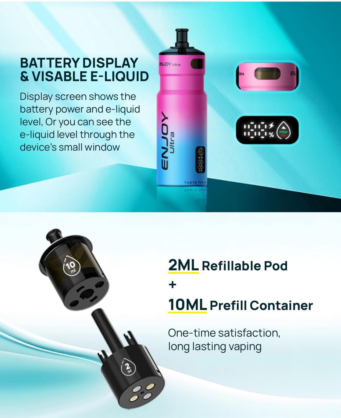 Enjoy Ultra 9000 Prefilled Pod Kit (Box of 5)