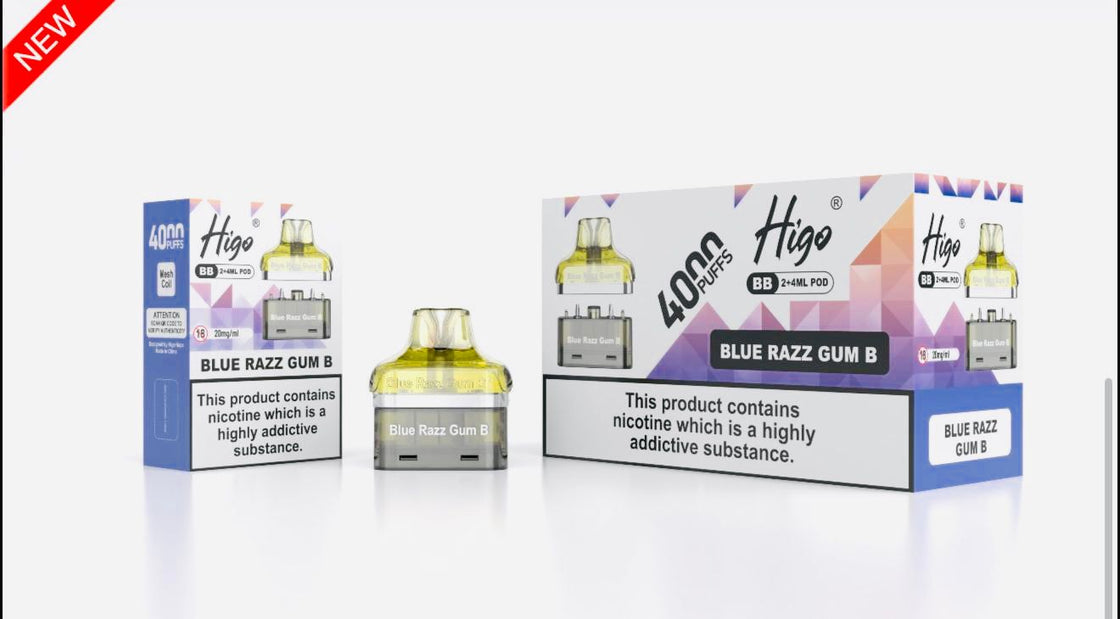 Higo BB4000 Prefilled Pods | 5-Pack