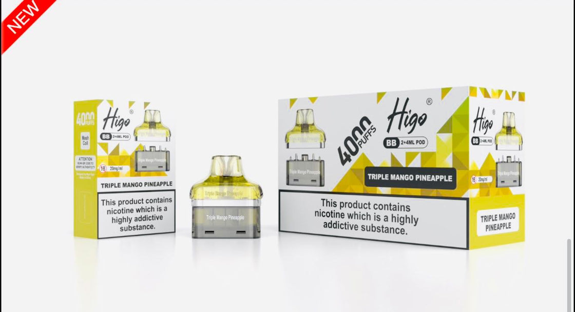 Higo BB4000 Prefilled Pods | 5-Pack