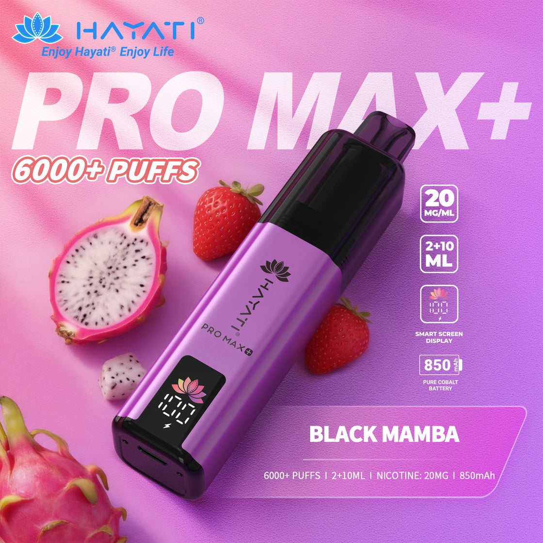 Hayati Pro Max Plus 6000 Box of 5 Prefilled Pod Kit