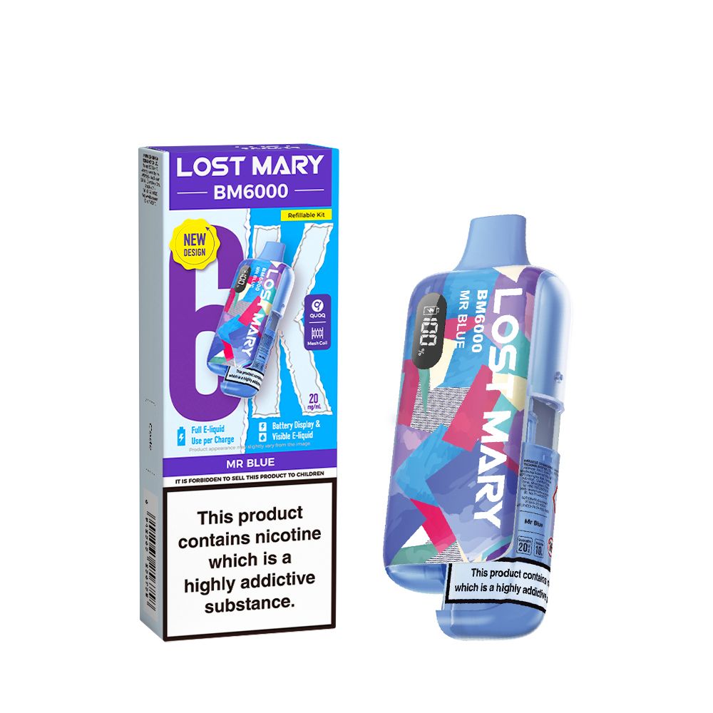 Lost Mary BM6000 Box of 5 Prefilled Vape Kit - £21.95 Price