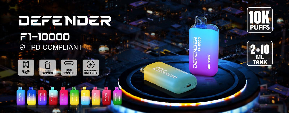 Defender F1-10000 Prefilled Pod Vape Kit Pack of 5