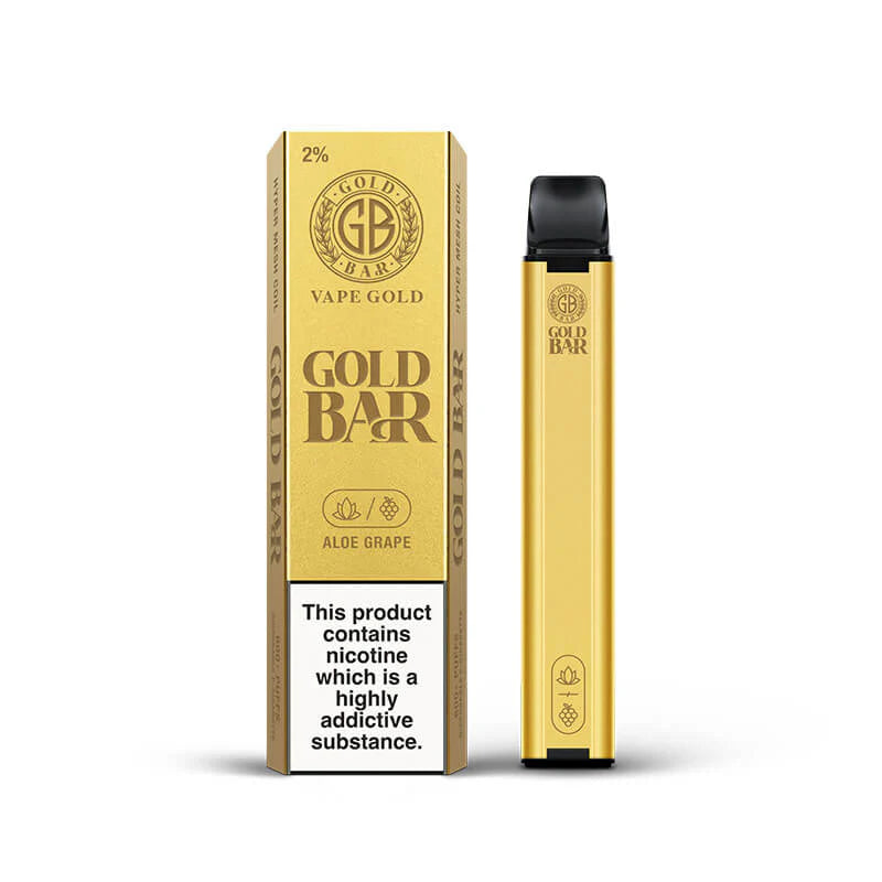 Gold Bar 600 Disposable Vape Puff Pod (Pack of 10)