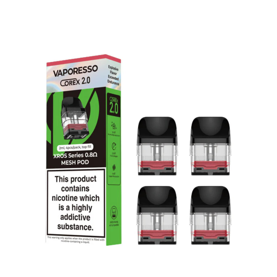 Vaporesso XROS Replacement Pods Corex 2.0 | 4 Pack