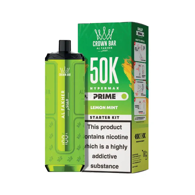 Crown Bar Al Fakher 50k Hypermax Prime Prefilled Pod Kit (Box of 5)