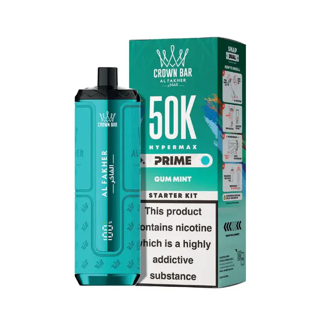 Crown Bar Al Fakher 50k Hypermax Prime Prefilled Pod Kit (Box of 5)