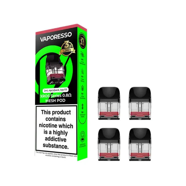 Vaporesso XROS Replacement Pods Corex 3.0 - 4 Pack