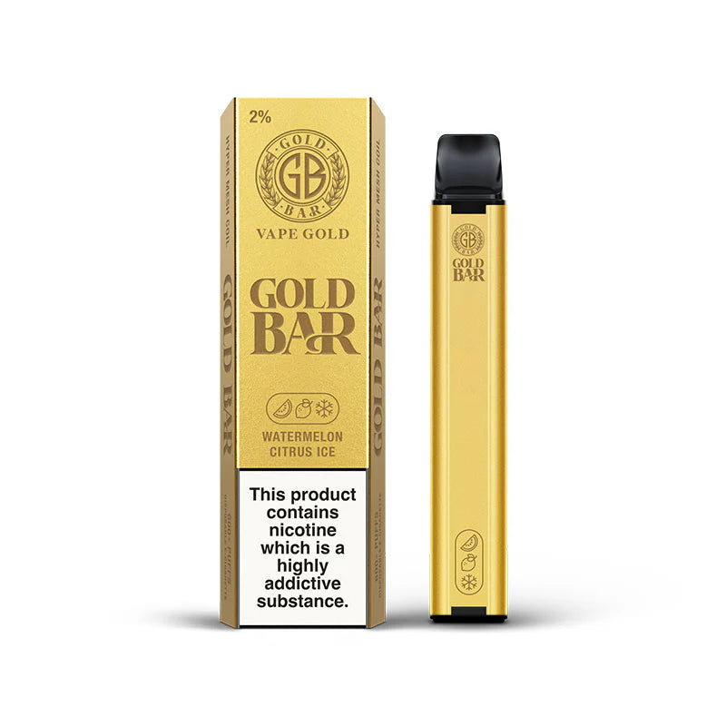 Gold Bar 600 Disposable Vape Puff Pod (Pack of 10)