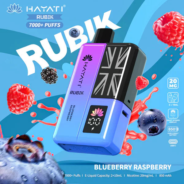 Hayati Rubik 7000 Puffs Disposable Vape (Box of 5)