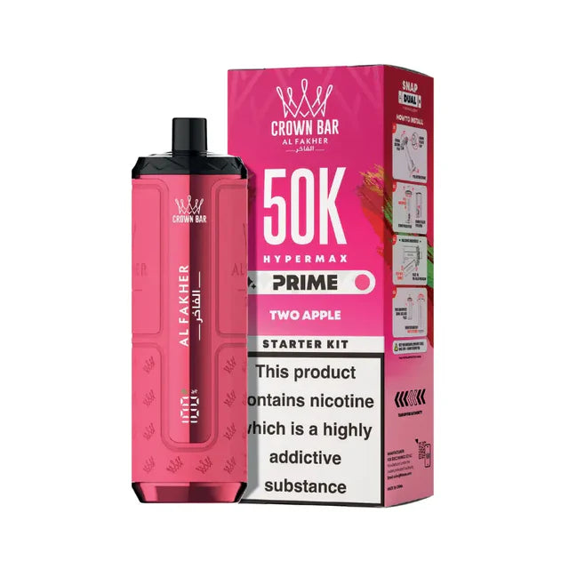 Crown Bar Al Fakher 50k Hypermax Prime Prefilled Pod Kit (Box of 5)