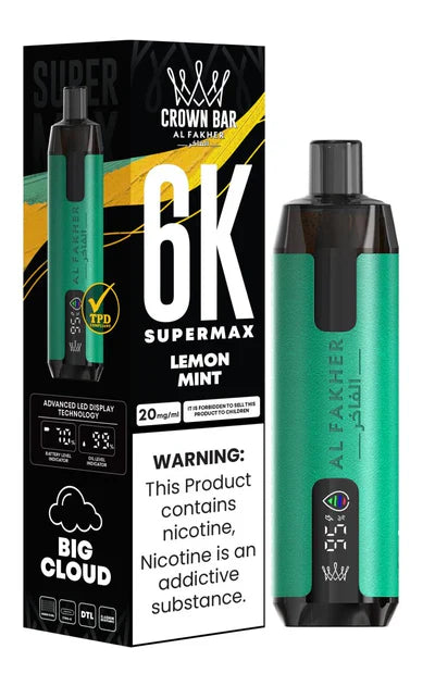 Al Fakher Supermax 6000 Puffs Disposable Vape (Box of 10)