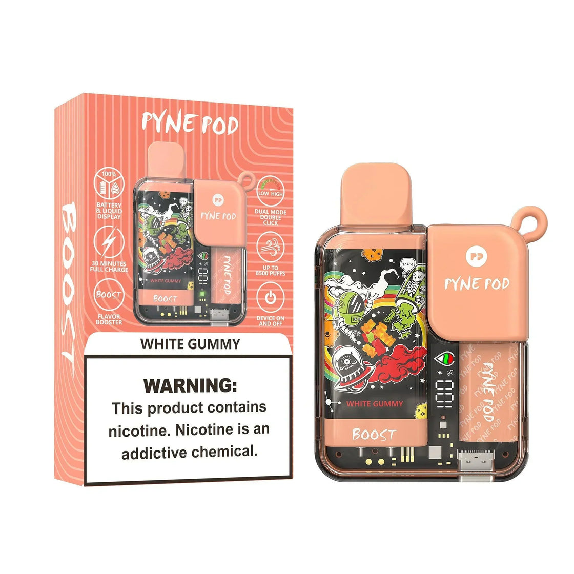 Pyne Pod Boost 8500 Puffs Disposable Vape (Box of 5)