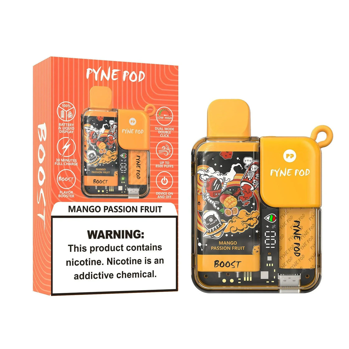 Pyne Pod Boost 8500 Puffs Disposable Vape (Box of 10)