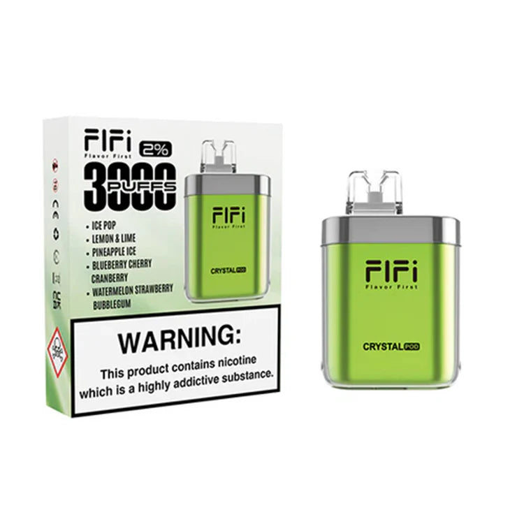 FiFi Crystal Pod 3000 Puffs Disposable Vape Pod 5 in 1 (Box of 5)