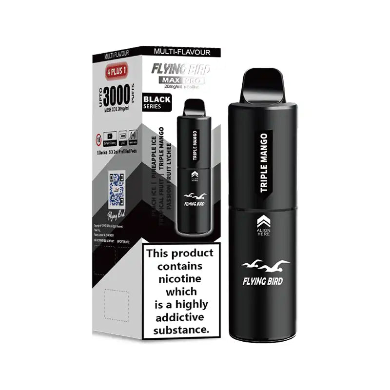 Flying Bird Max Pro 3000 Prefilled Pod Kit (Box of 5)