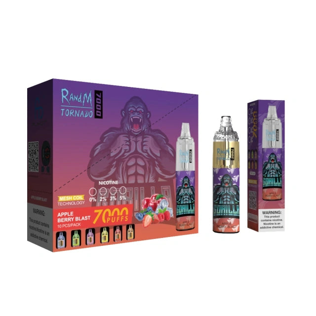 RAndM Tornado 7000 Puffs Disposable Vape (Pack of 10)