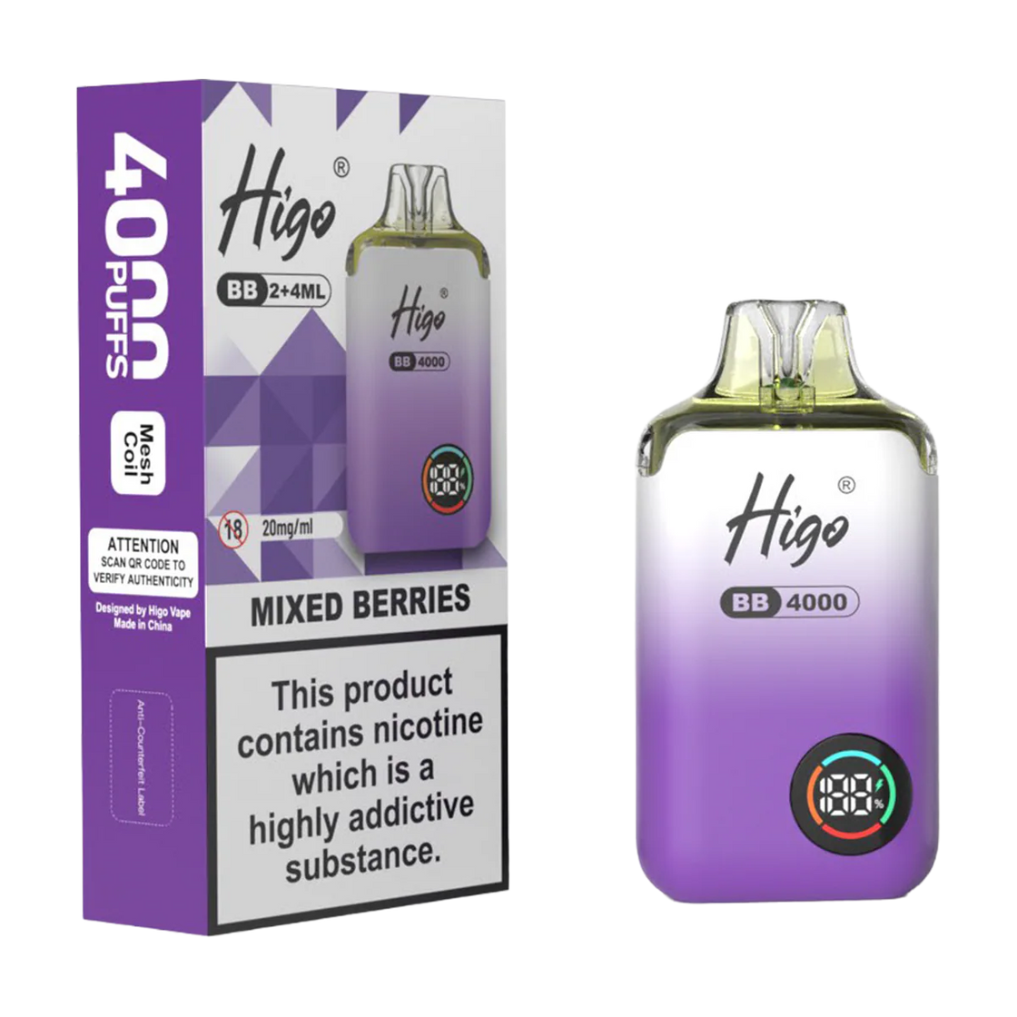 Higo BB4000 Kit (Box of 10) - Mixed Berries