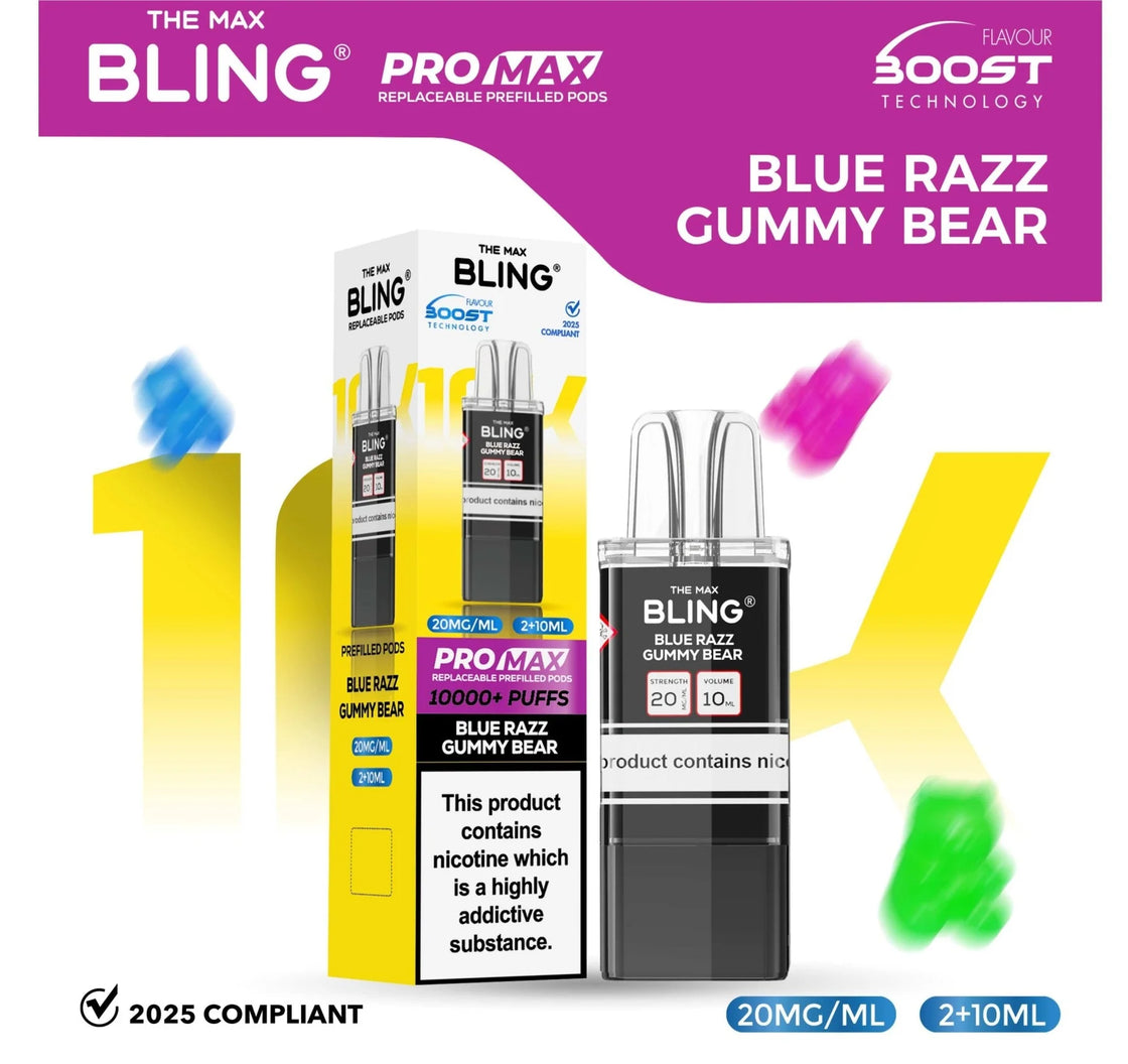 Bling Pro Max 10000 Replacement Vape Pods- 5 pack