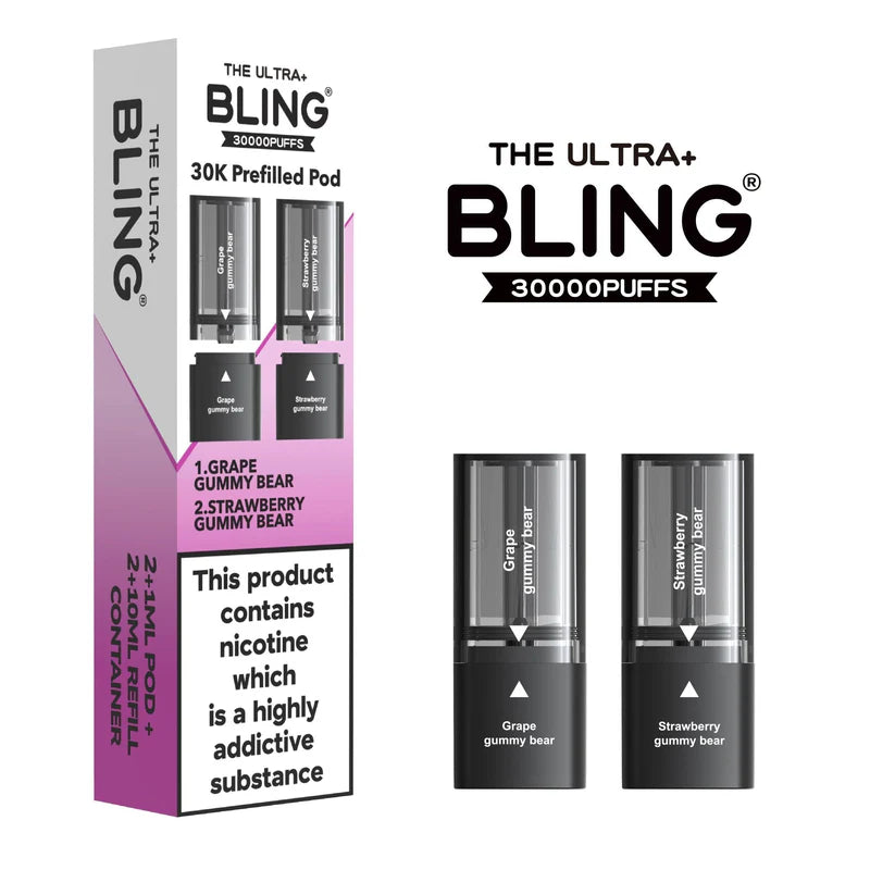 The Bling Ultra+ 30000 Pods Box of 5