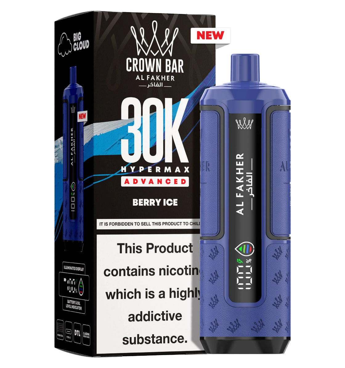 Al Fakher Crown Bar 30K Hypermax Prefilled Pod Kit (Box of 5)