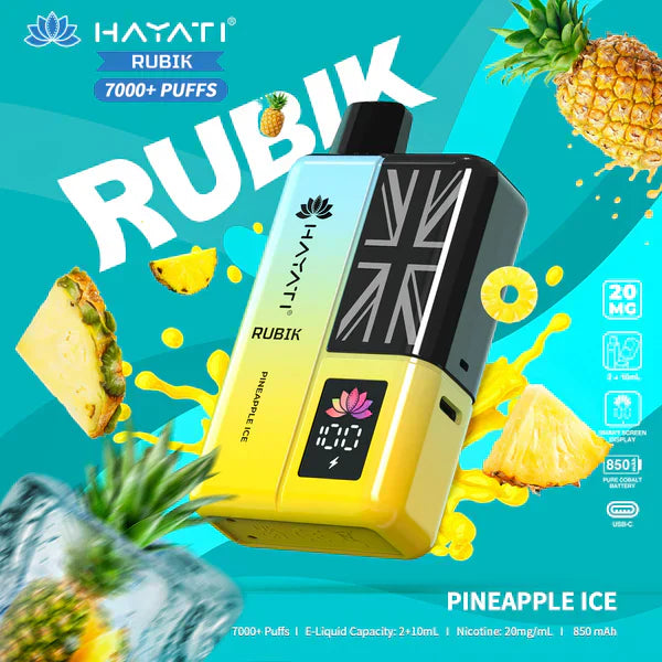 Hayati Rubik 7000 Puffs Disposable Vape (Box of 5)