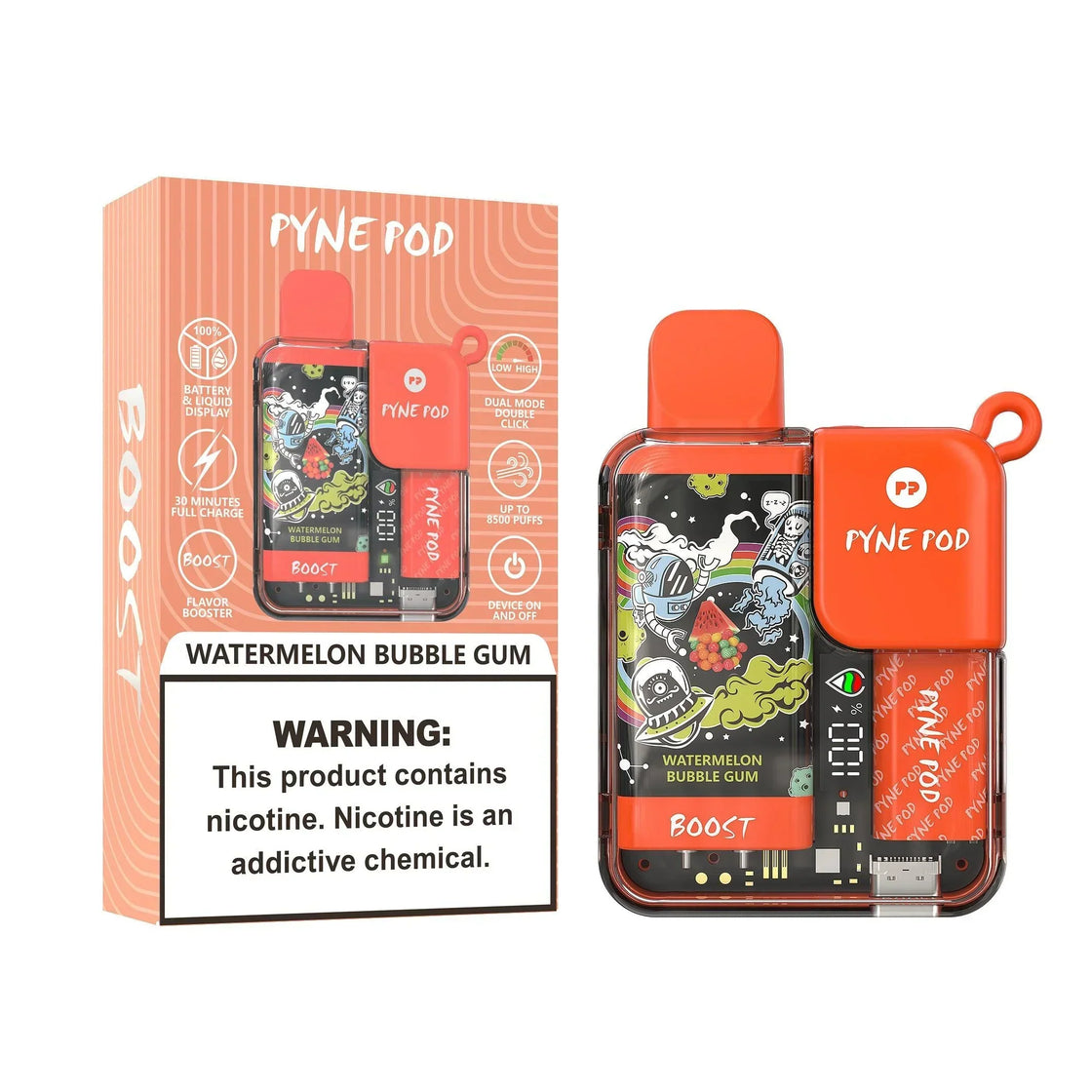 Pyne Pod Boost 8500 Puffs Disposable Vape (Box of 10)