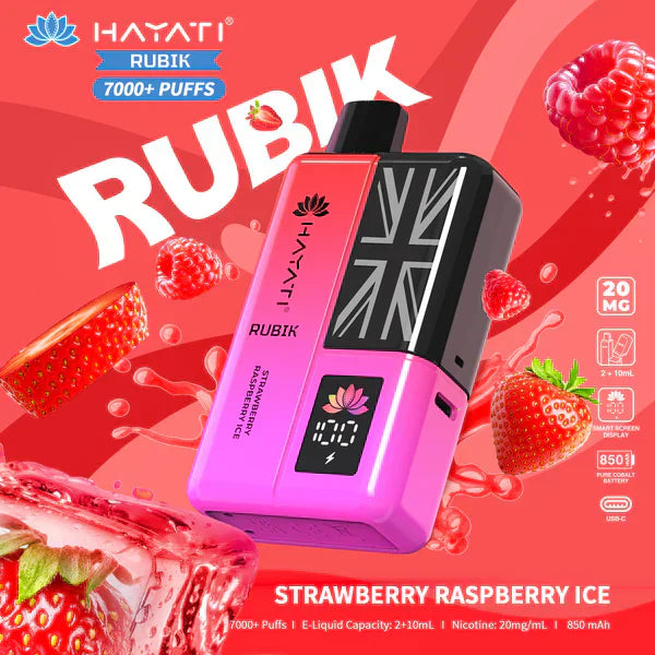 Hayati Rubik 7000 Puffs Disposable Vape (Box of 5)