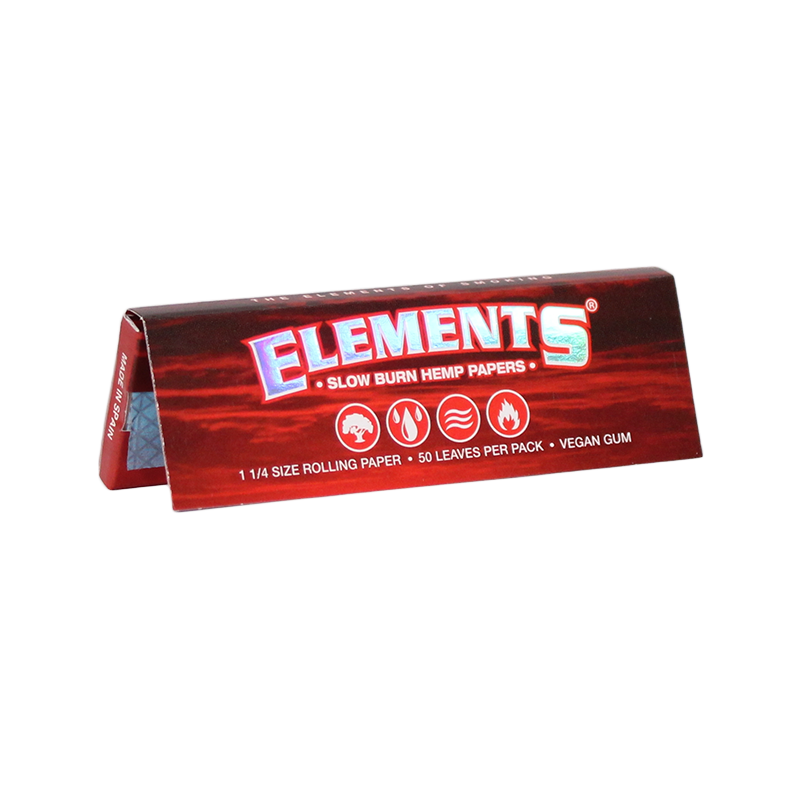 Elements King Size Ultra Thin Rice Rolling Paper (Red)