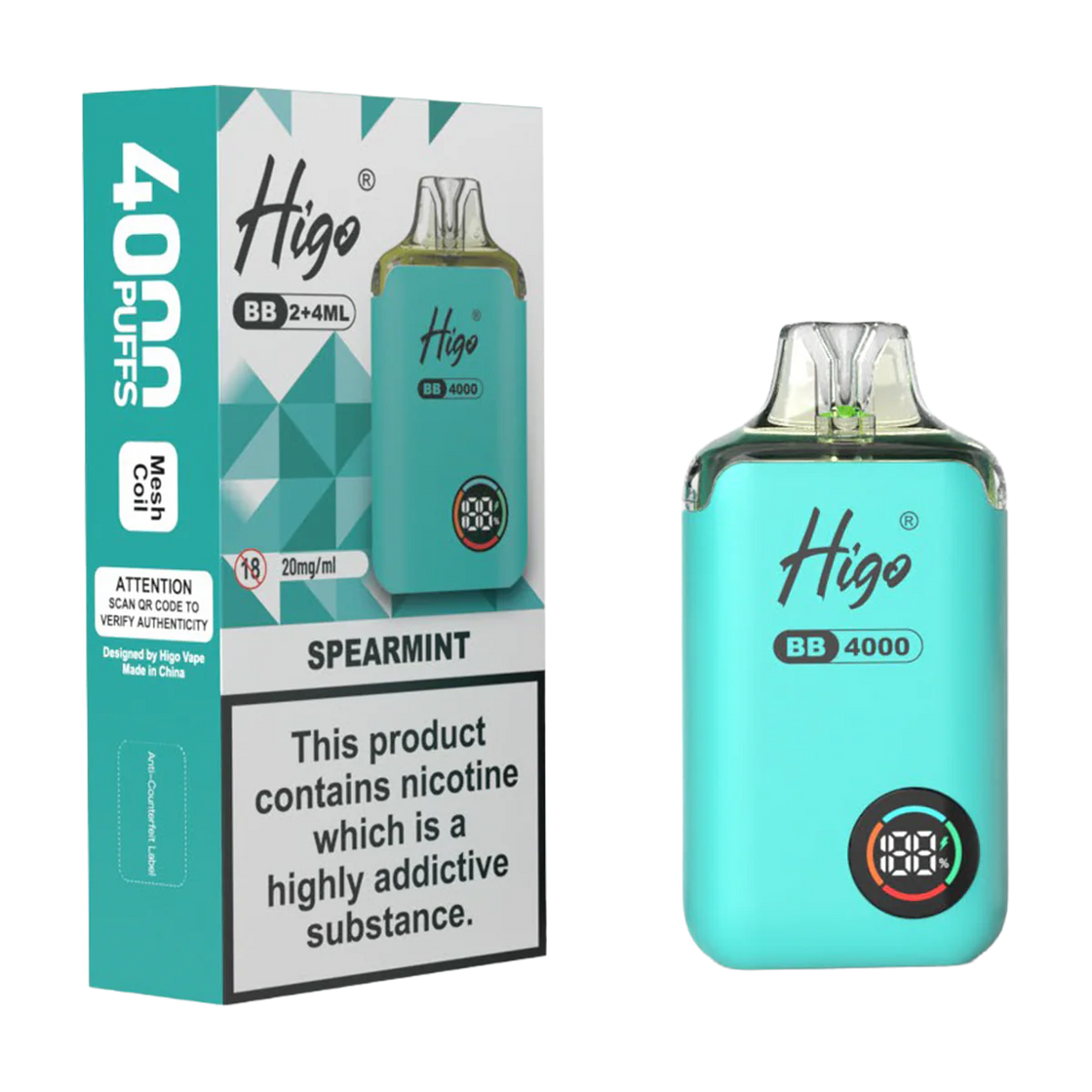 Higo BB4000 Kit (Box of 10) - Spearmint