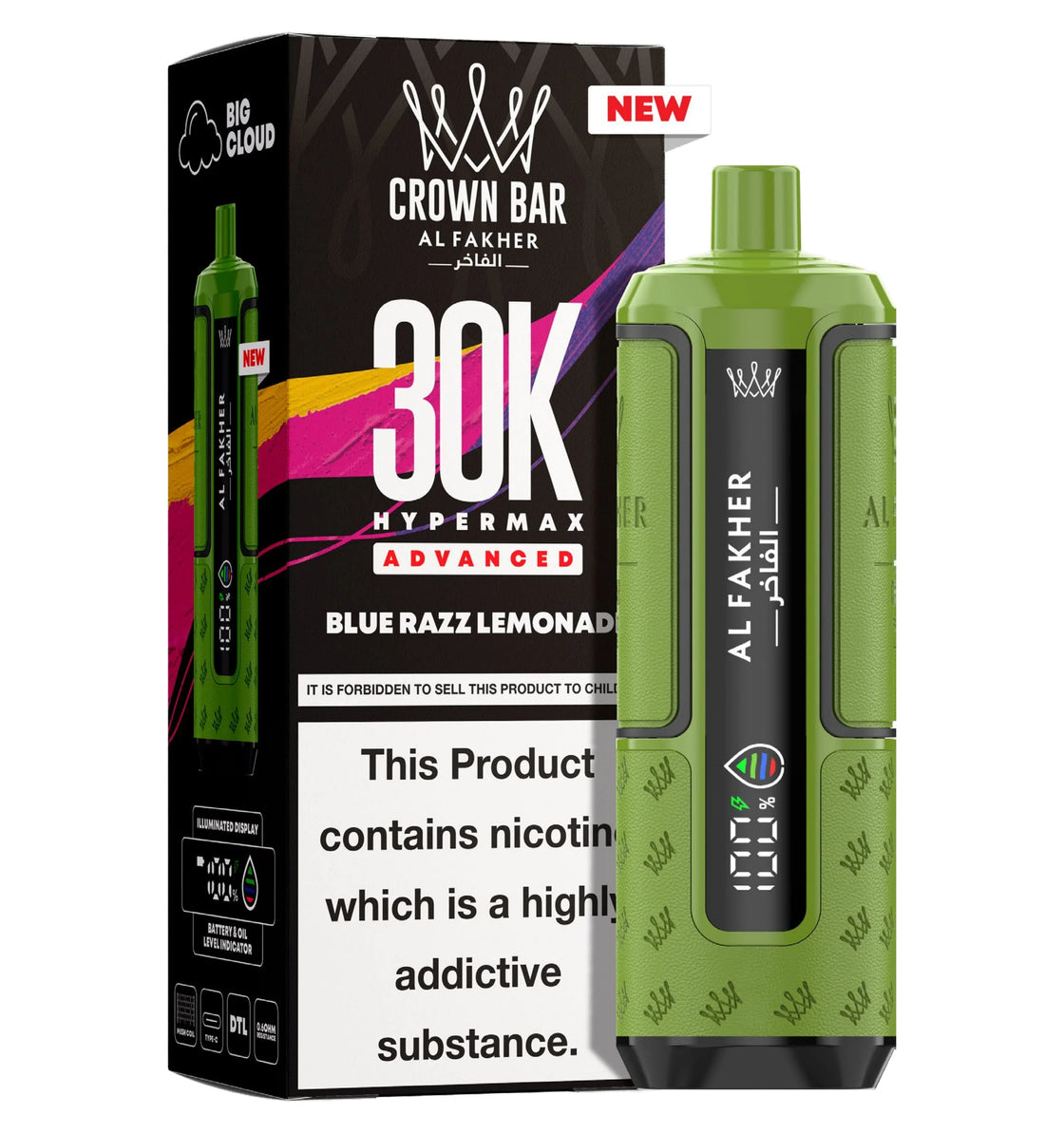 Al Fakher Crown Bar 30K Hypermax Prefilled Pod Kit (Box of 5)
