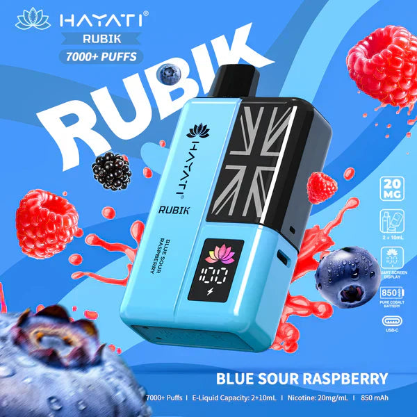 Hayati Rubik 7000 Puffs Disposable Vape (Box of 5)