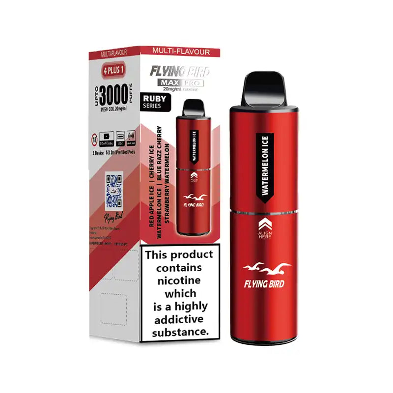 Flying Bird Max Pro 3000 Prefilled Pod Kit (Box of 5)