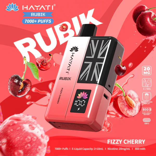 Hayati Rubik 7000 Puffs Disposable Vape (Box of 5)