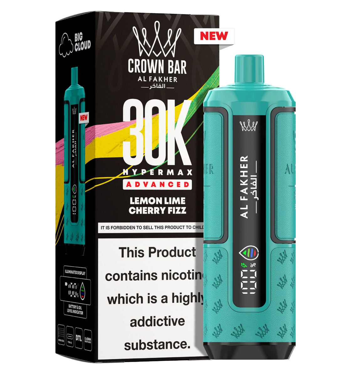 Al Fakher Crown Bar 30K Hypermax Prefilled Pod Kit (Box of 5)