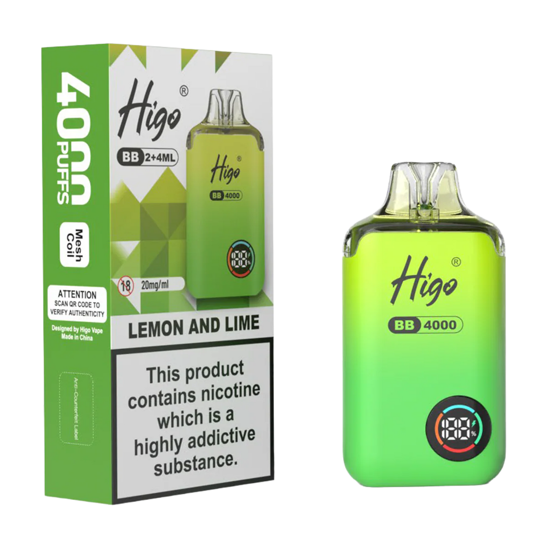 Higo BB4000 Kit (Box of 10) - Lemon and Lime