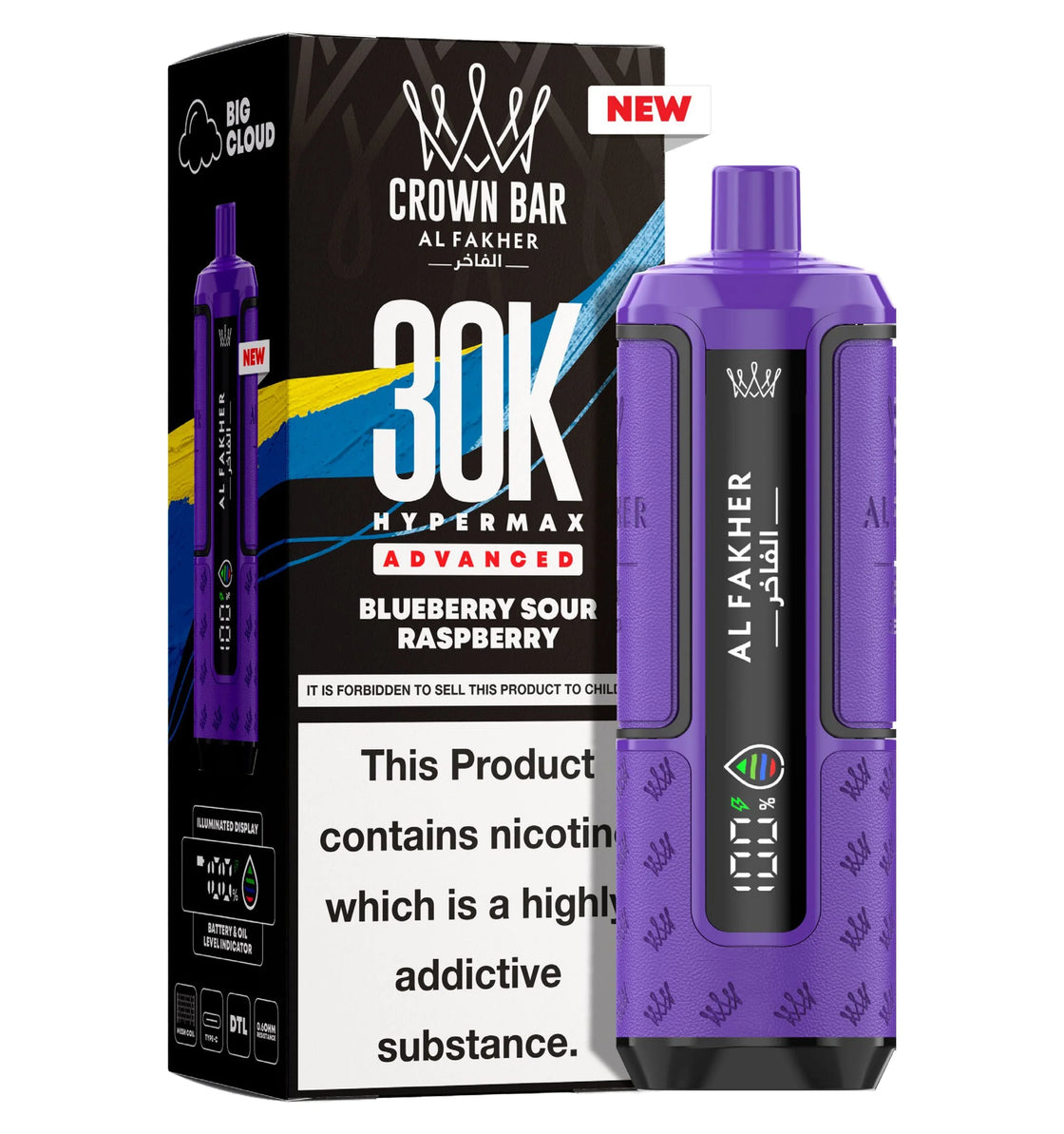 Al Fakher Crown Bar 30K Hypermax Prefilled Pod Kit (Box of 5)