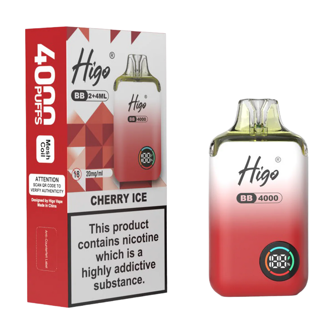 Higo BB4000 Kit (Box of 10) - Cherry Ice