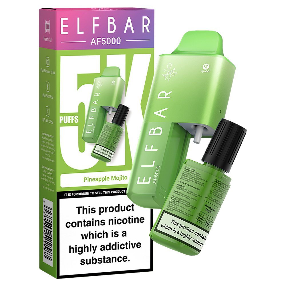 Elfbar AF5000 Puffs Disposable Vape Device - Box of 10 - #Simbavapeswholesale#