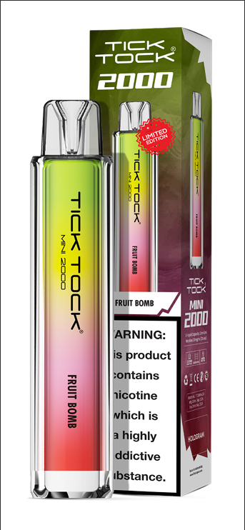 Tick Tock Mini 2000 Limited Edition Disposable Vape (Box of 10)