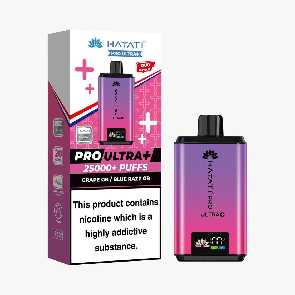 Hayati Pro Ultra Plus 25000 Box of 5 Prefilled Pod Vape Kit