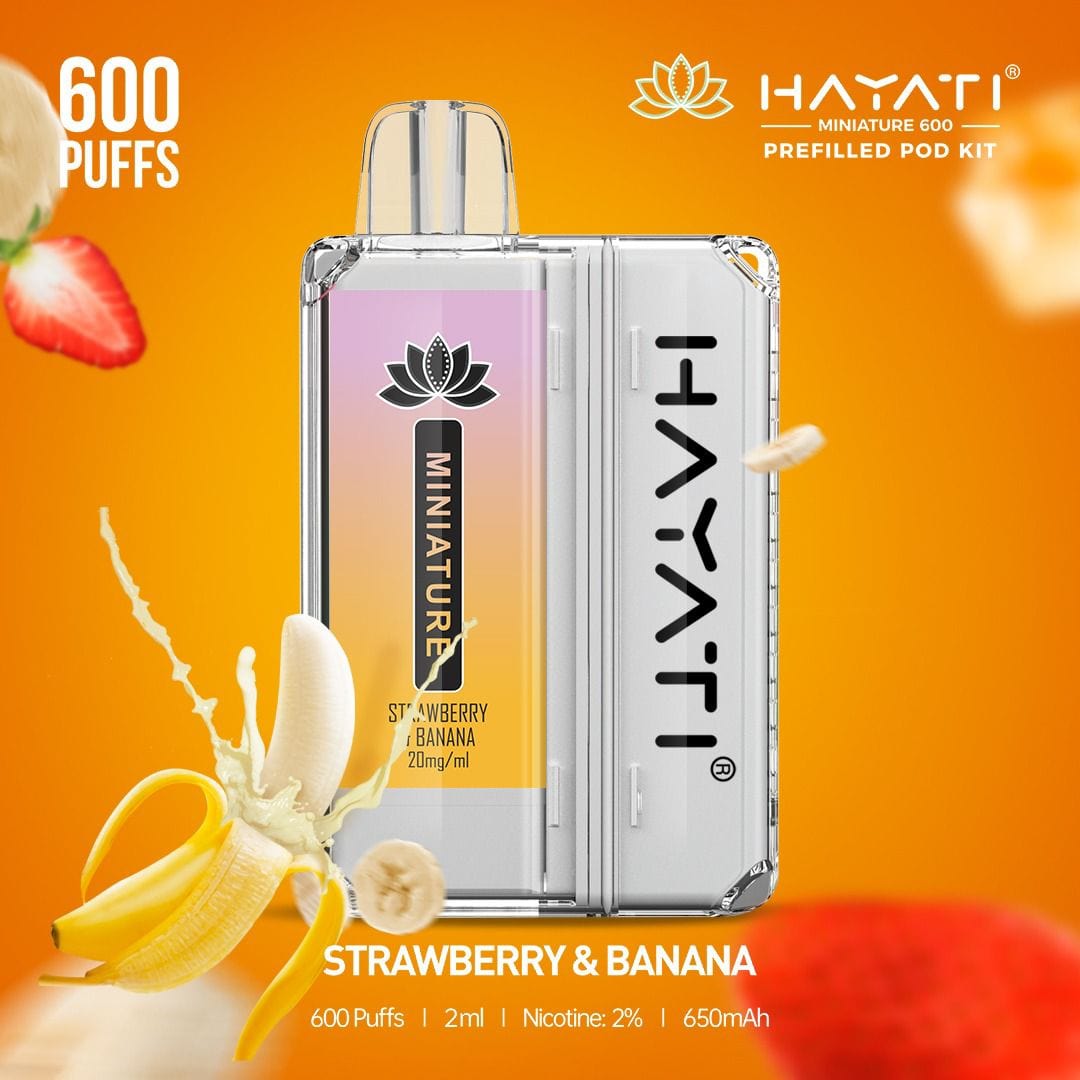 Hayati Miniature 600 Strawberry & Banana Flavour