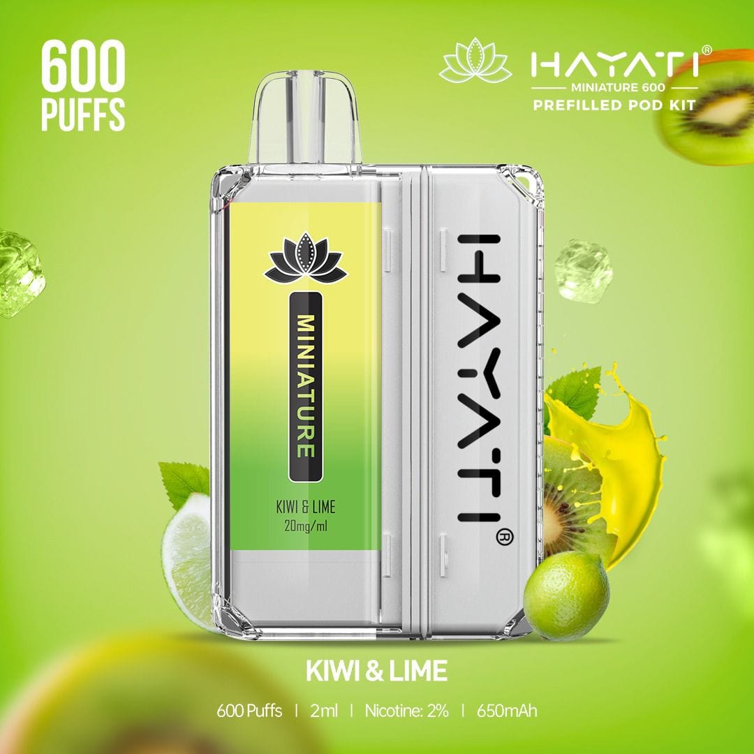 Hayati Miniature 600 Kiwi & Lime Flavour